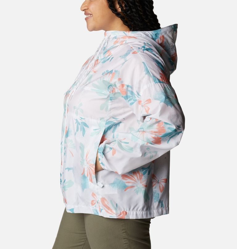 Women's Columbia Flash Challenger Novelty Windbreaker Jackets Flower | Plus Size CA-X685C